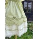 Mademoiselle Pearl Four Leaf Clover and Lime Blouse Apron Overdress JSK and Ops(Reservation/2 Colours/Full Payment Without Shipping)